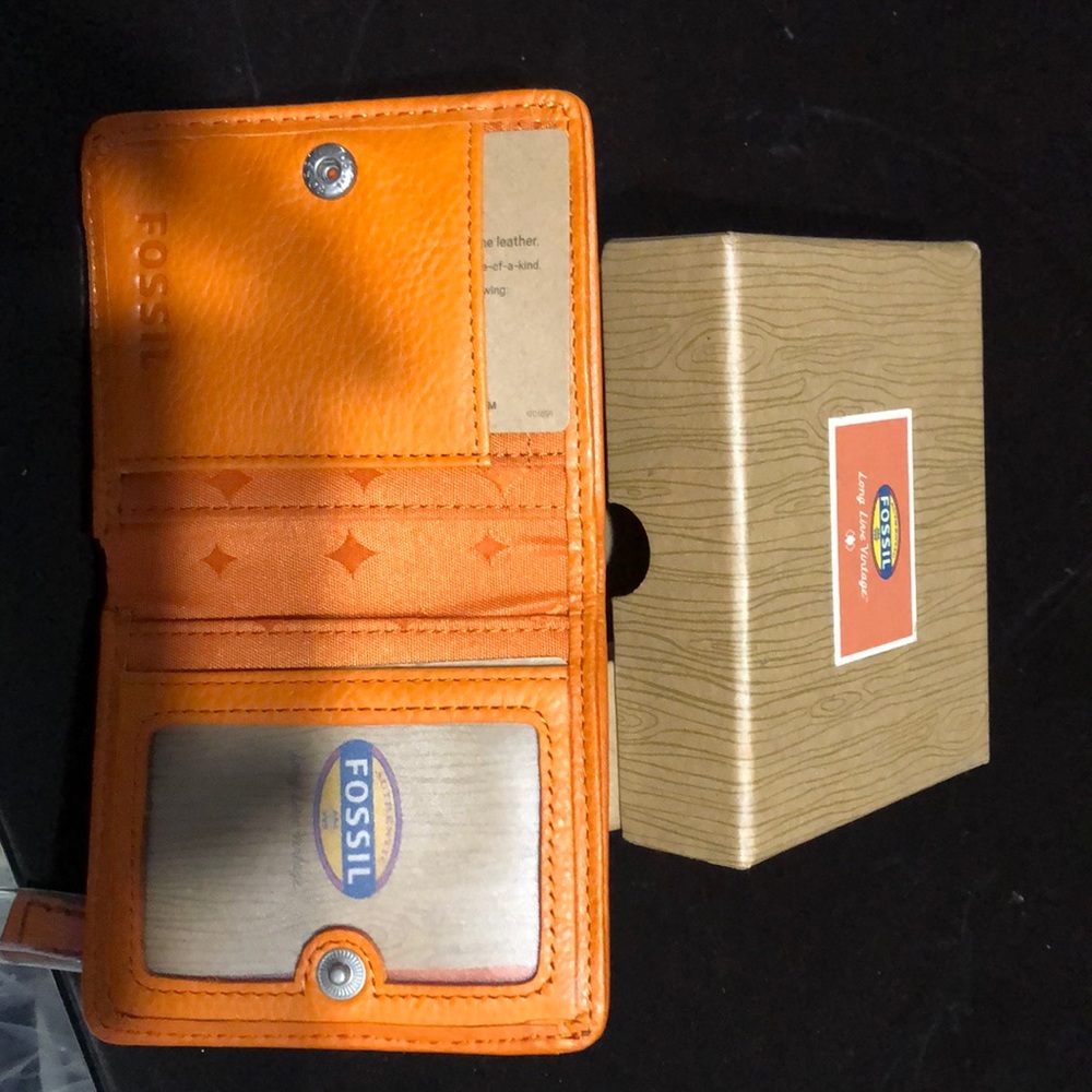 Fossil leather wallet
